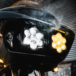 ハーレー純正 レイダウン LEDテールライト スモーク 上ナンバー用