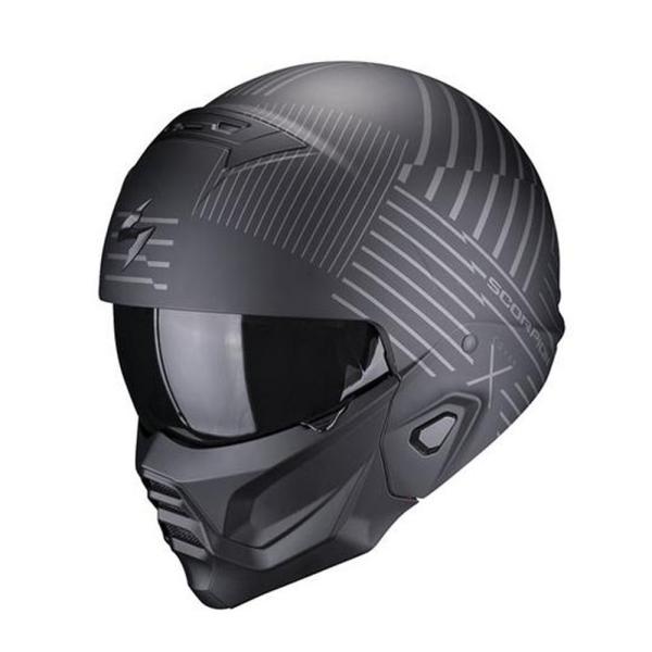 【SCORPION】Exoコンバット II ヘルメット ブラック/シルバー SEL-958130