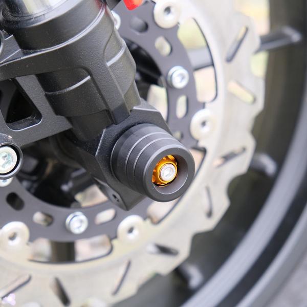 ハーレー X350 フロントアクスルスライダー (カラーアルマイト) SPEEDRA