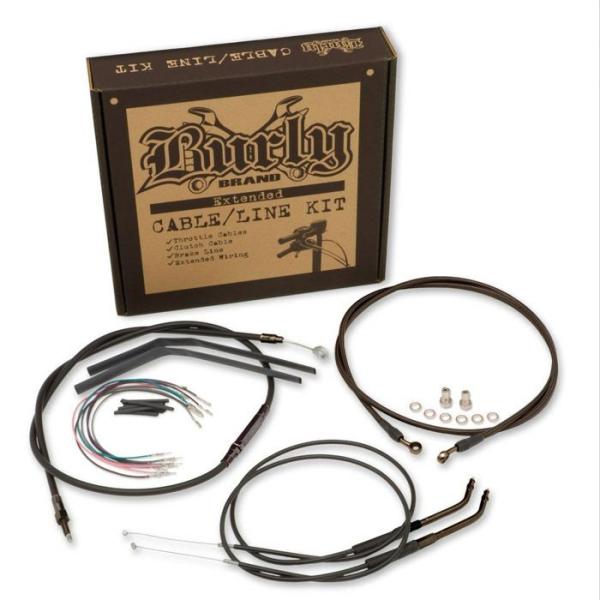 バーリー B30-1136/B30-1140 スポーツスター 12インチ Tバー用 ケーブルキット ...