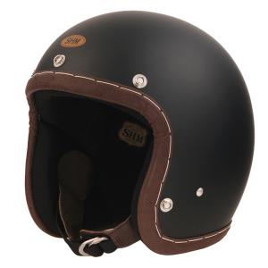 SHM Genuine ジェットヘルメット ブラウン : HD-PARTS ハーレーパーツ