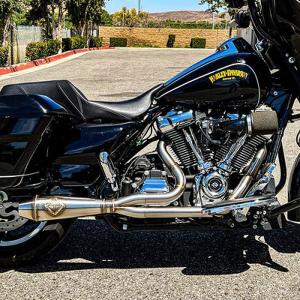 Dirty Bird BMF 2-1フルエキゾーストマフラー M8ツーリング用 ブラック 