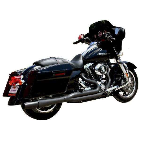 サンダーヘッダー TH1073XB Xシリーズ・2into1 フルエキゾーストシステム ブラック 2...