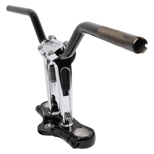 ハーレー Aggressive ミッドベンド ハンドルバー ブラック スラッシンサプライ