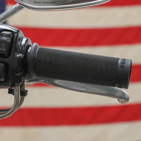 Thrashin Supply ハーレー Moto Grips グリップセット (ブラック) スラッ...
