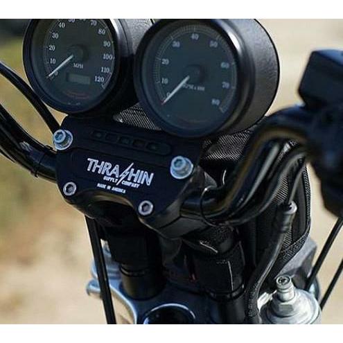 ハーレー スラッシンサプライ TSC-2800-1 ハンドルバー トップクランプ オールブラック 1...