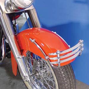 SR400（78年〜） クラシックフロントフェンダー フラットエンド 黒ゲル