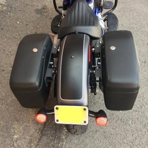 ハーレー純正 レイダウン LEDテールライト レッド 上ナンバー用