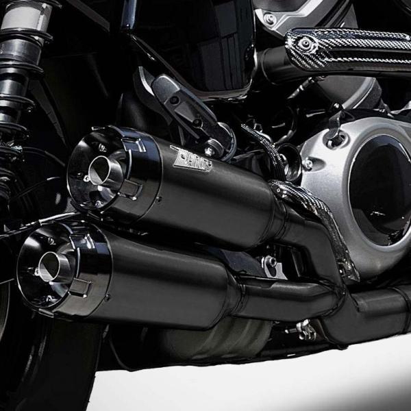 ハーレー ナイトスター RH975/S 2-1-2 フルエキゾーストマフラー (ブラック) ザード
