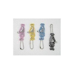 2個セット 鈴つき反射キーホルダー ねこ 猫 ネコ 交通安全 反射材 塾 習い事 通学 通勤 反射リ...