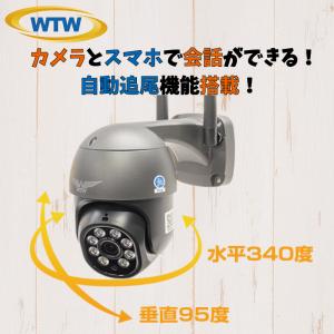 防犯カメラ 365万画素 WIFI PTZ 防犯灯カメラ 屋外 SDカード録画 ワイヤレス 夜間監視 WTW-EGDRY1799PT ゴマちゃん3 Plus 塚本無線｜hdc