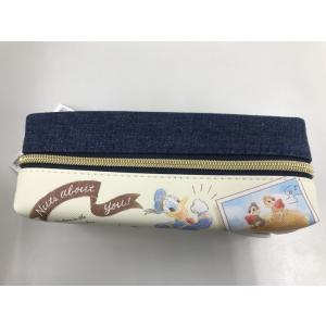 チップ デール ドナルド 缶バッジ付き ペンケース ディズニー カミオジャパン 超特価sale開催 文房具 コスメポーチ 送料無料 ペンポーチ 道具箱 文具入れ 筆箱