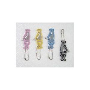 反射キーホルダー ネコ 反射リフレクター 猫 反射材 反射板 ネコキーホルダー 反射 キーホルダー ...