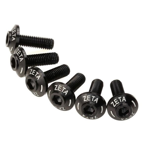 ZETA/ジータ  スクリーンボルト ブラック 6pcs  (品番 ZS88-1060)