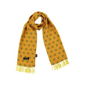 TOOTAL トゥータル / レトロモッド60sラウンドモチーフプリントスカーフ Gold --