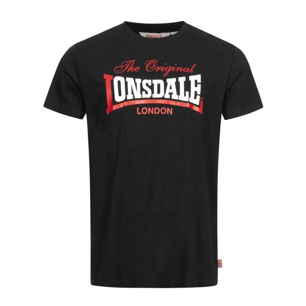 LONSDALE ロンズデール / オリジナルロゴプリントTシャツ(ALDINGHAM) Black...