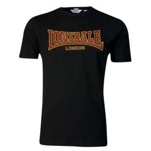 LONSDALE ロンズデール / フロックロゴプリントTシャツ(CLASSIC) Black -送料無料-