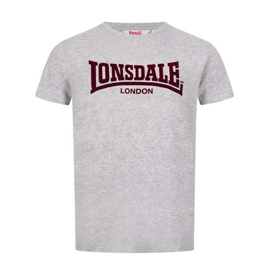 LONSDALE ロンズデール / フロックロゴプリントTシャツ(LL008) Marl Grey ...