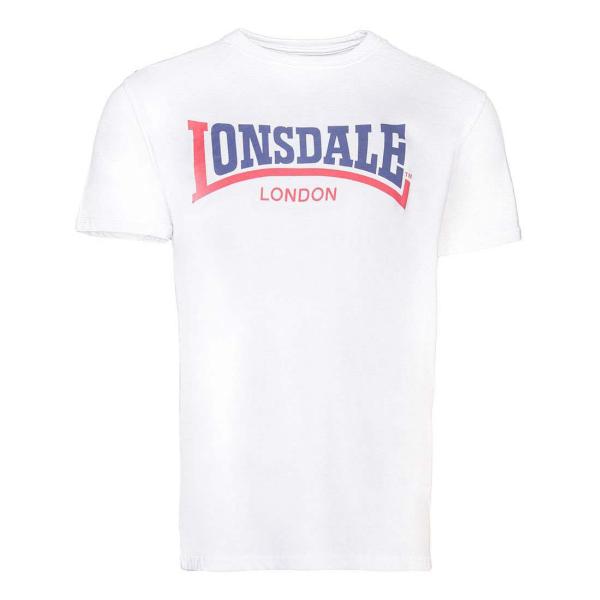 LONSDALE ロンズデール / ツートーンロゴプリントTシャツ White -送料無料-