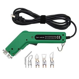 Huanyu LH8 ホットスライドカッター ホットカッター 600℃加熱調節 布/スポンジ/ロープ カット用  100W 4枚ナイフセ