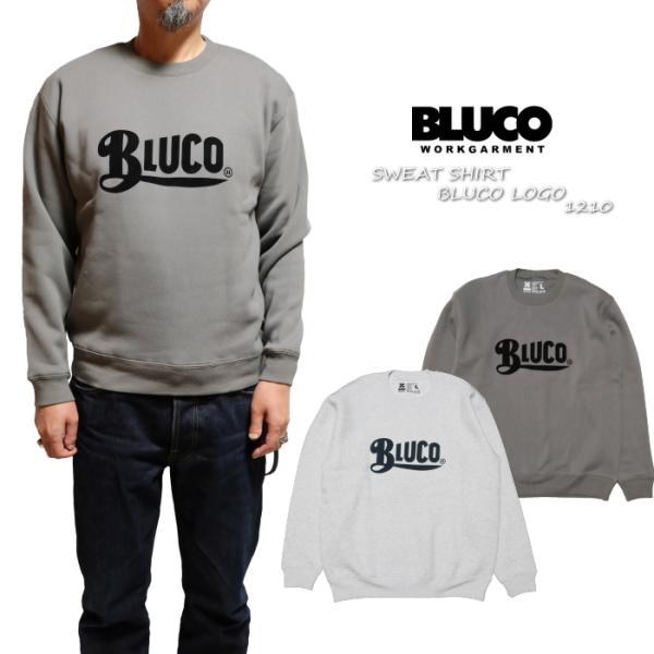 BLUCO ブルコ スウェットシャツ ロゴ クルーネック 裏起毛 1210 BLUCO WORK G...