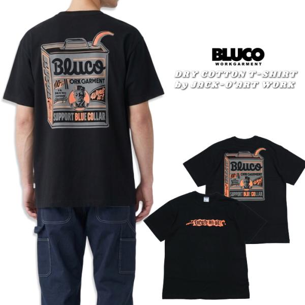 BLUCO ブルコ ドライコットンTシャツ JACK-O'ART WORKS 半袖 メンズ BLUC...