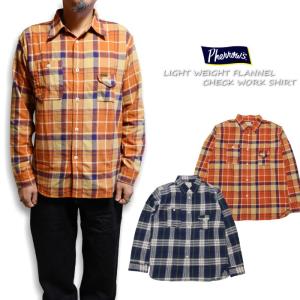 Pherrow's（フェローズ） 長袖 ヘビーウェイトネル ネルシャツ 23W