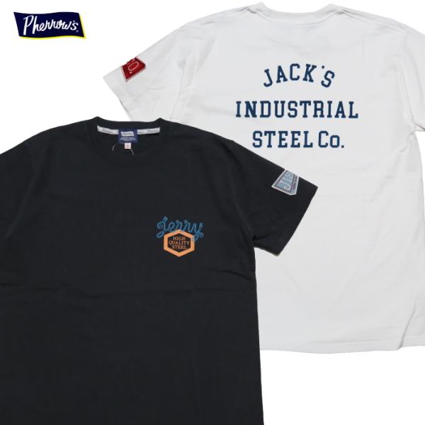 Pherrow&apos;s フェローズ Tシャツ JACK&apos;S INDUSTRIAL STEEL Co. メ...