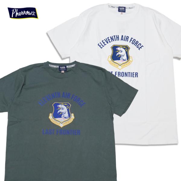 Pherrow's フェローズ Tシャツ ELEVENTH AIR FORCE 11AF 半袖 カタ...