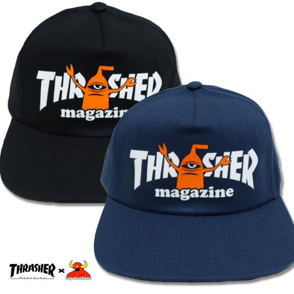 THRASHER×ToyMachine スラッシャー トイマシーン キャップ コラボレーション "S...