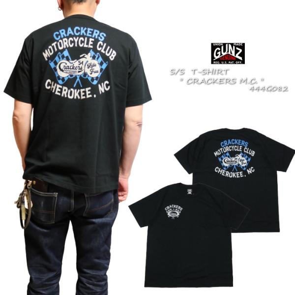 GUNZ ガンズ ポケットTシャツ 半袖 CRACKERS M.C. メンズ 444G083 ブラッ...