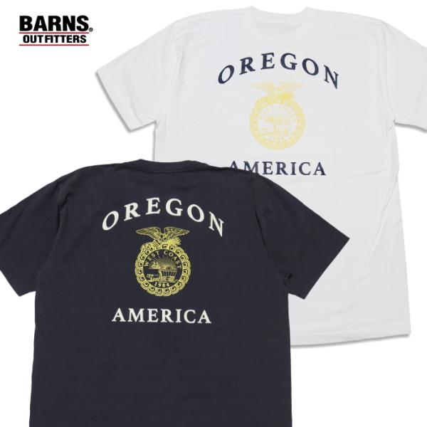 BARNS OUTFITTERS バーンズアウトフィッターズ Tシャツ OREGON オレゴン 丸胴...