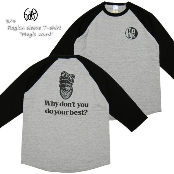 HEAD LOCK 七分袖Tシャツ Rabbit Footデザイン "Magic word" HL7...
