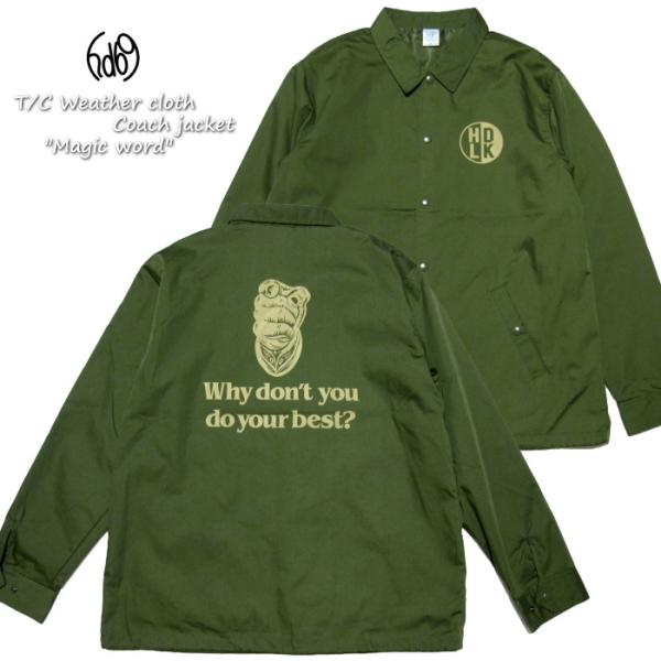 HEAD LOCK ウェザークロスコーチジャケット Rabbit Footデザイン "Magic w...