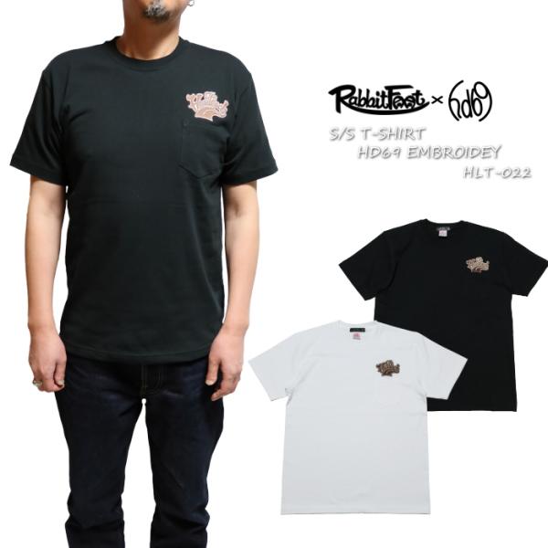 Rabbit Foot×HEAD LOCK オリジナルTシャツ "HD69 EMBROIDEY" ポ...