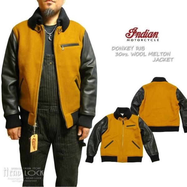 IndianMotorcycleインディアンモーターサイクル ウールメルトンジャケット IM1447...