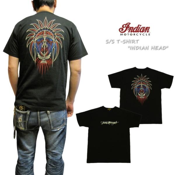 IndianMotorcycle インディアンモーターサイクル Tシャツ"INDIAN HEAD" ...