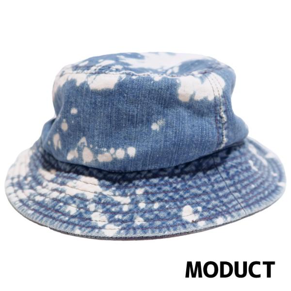MODUCT モダクト バケットハット デニム スプラッター加工 リバーシブル MO02299