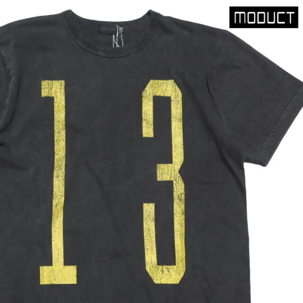 MODUCT モダクト Tシャツ UNLUCKY NUMBER ピグメントダイ ナンバリング MO7...