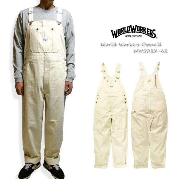 オーバーオール WORLD WORKERS ワールドワーカーズ インディゴ WWW502K 62 オ...