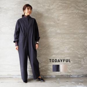 トゥデイフル TODAYFUL オールインワン レディース タイプライター シャツ コンビネゾン 12120304 サロペット パンツ オーバーオール 黒