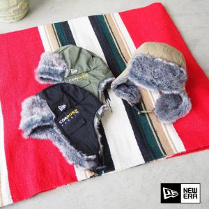 ニューエラ トラッパー キャップ NEW ERA TRAPPER CORDURA 60/40クロス 1285429 メンズ レディース 帽子 ボア ファー 耳当て 耳 cap ロクヨン ハット｜headfoot