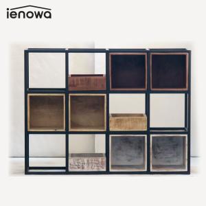 ienowa イエノワ シェルフ ゲル 201200508 インテリア 家具 棚 アンティーク調 おしゃれ インダストリアル 男前インテリア｜headfoot