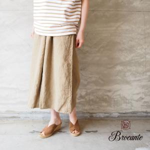 Brocante ブロカント ピエロパンツ 33-090L ワイドパンツ ガウチョパンツ ガウチョ イージーパンツ クロップド パンツ レディース｜headfoot