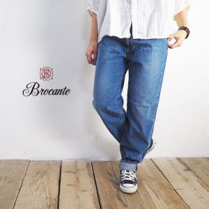 Brocante ブロカント 5Pラルジュストレート 33-167D-26-3 ストレートパンツ デニムパンツ ワイドパンツ デニム ジーンズ｜headfoot