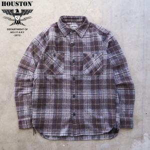 ヒューストン ネルシャツ HOUSTON VINTAGE FLANNEL WORK SHIRT 41053 メンズ シャツ チェックシャツ 長袖 フランネル アメカジ｜headfoot