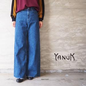 ヤヌーク デニム パンツ フレアデニム レディース YANUK ワイド フレア 57114301 フレアパンツ ジーンズ ワイドパンツ ストレッチ 美脚 日本製｜headfoot