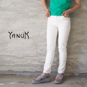 ヤヌーク デニム パンツ レディース YANUK slim tapered RUTH 57184068 デニムパンツ テーパードデニム テーパード スキニー｜headfoot