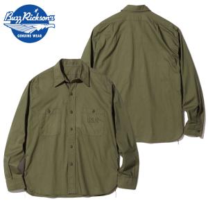 バズリクソンズ シャツ BUZZ RICKSON'S UTILITY SHIRTS N-3 BR28219 N-3ユーティリティーシャツ メンズ 長袖 長袖シャツ ミリタリーシャツ N3｜headfoot