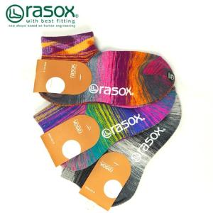 『メール便可』 ラソックス 靴下 メンズ レディース rasox グラデーション・アンクルソックス CA171AN01 ソックス｜headfoot